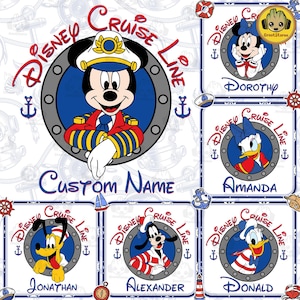 Personalized Mouse & Friends Cruise 2025 Png, Bundle Cartoon Cruise Line Png, Bundle Family Trip Png, Cartoon Mirror Princess Png Bundle