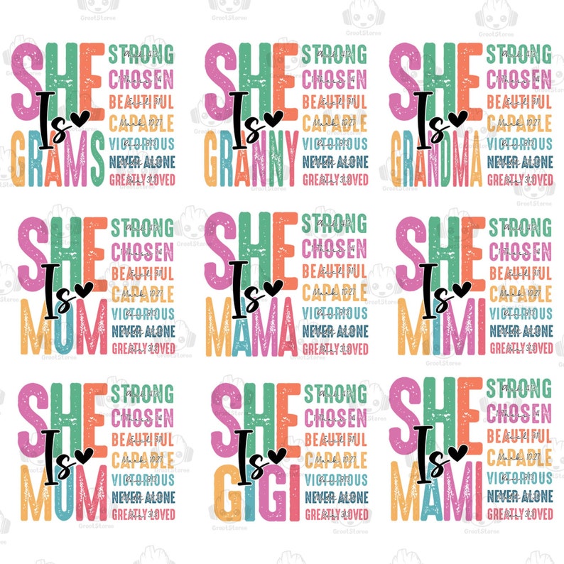 20+ Sie ist Mom Bundle PNG, Sie ist Nana, Meme PNG, Gesegnete Mutter Png, Mama Shirt, Mutterleben Png, Muttertag Png, Geschenk für Mama, Retro Mama Zitate Bild 2