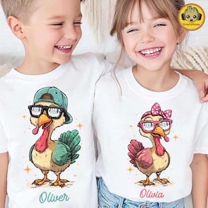 Custom Coolest Turkey Png, Boy Girl Turkey Shirt Png, Baby Turkey Png, Thanksgiving Toddler Png, Thanksgiving Turkey Png, Autumn Gobble Png