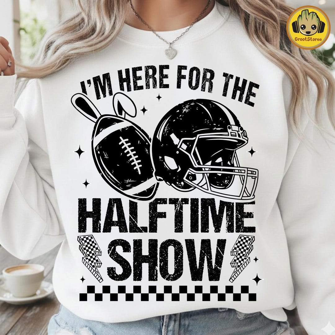 Halftime Show Animation Just Here for the Halftime Show Football PNG, Funny Game Day Team ...