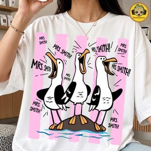 Custom Seagull Teacher PNG, Funny Teacher Appreciation Design, Personalized Teacher Name PNG, Nemo Birds Teacher Gift, Digital Download