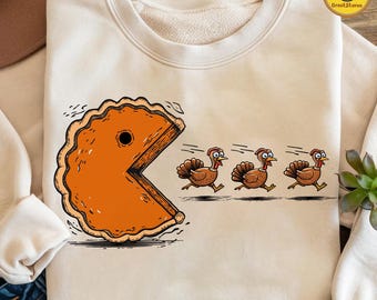 Retro Thanksgiving-Kürbiskuchen, lustiges Thanksgiving-Türkei Png, Herbst Vibes Png, Kürbissaison Png, Türkei Tag Shirt Design