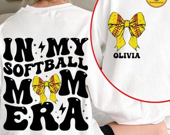 In My Bow Softball Mama Era Sport Png, Sport Mama Png, Gift For Mom, Mother's Day Png, Retro Mama Shirt Design, Boy Mom Png, Girl Mom Png