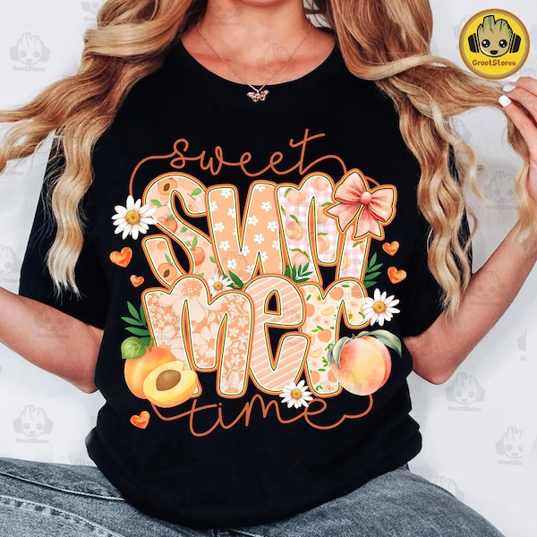 Sweet Summer Time Png, Trendy Peach Summer Vibes Png, Coquette Summer Png, Peach Summer Png, Just Peachy Png, Peach Girly Summer Png