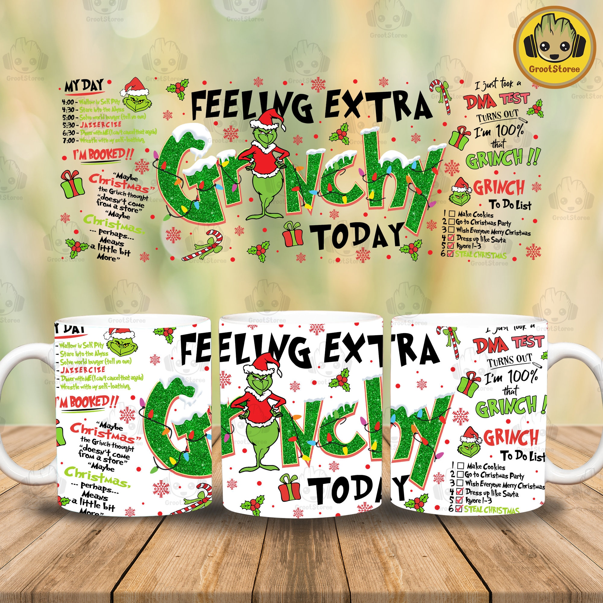 Dr Seuss The Grinch Head Shaped Coffee Mug Novelty Mugs Green Tea Cup Xmas  Gift