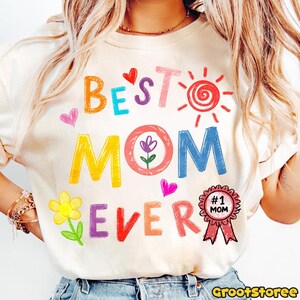 Funny Best Mom Ever Png, Mom Club Png, Cute Mama Png, Vintage Mother Png, Mother's Day Gift Png, Trendy Mom Png, Cool Mom Life Png image 2