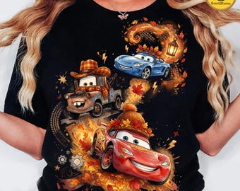 Fall Race Car PNG, Kids Y2K Cartoon Racing Design, Tow Truck Coquette Bow Fall Png, Cartoon Stripe Fall PNG, Fall Pumpkin Patch Shirt Design