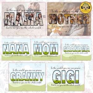 Mother&#39;s Day Canva Template, Mom Canva Frame Bundle, Wear Heart On Sleeve Canva Template, The Best Mom ever Canva Template, Digital Download