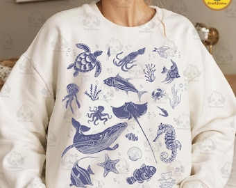 Sea Animal 90s Png, Ocean Nature Png, Summer Sealife Png, Ocean Dolphin  Png, Summer Ocean Gifts, Summer Vibes Png, Summer Coquette Png