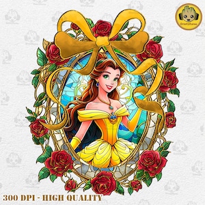 Castillo de princesa de vitral (PPT), clipart de dibujos animados (PPT), lazo de princesa coqueta, viaje familiar (PPT), vacaciones familiares (PPT), amigos divertidos de dibujos animados