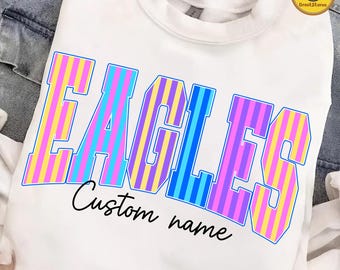 Retro Mascot PNG, Custom Team Name Design, Checkerboard Leopard Star Letters, School Spirit Game Day Shirt PNG, Varsity Pride Png