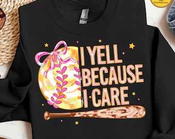 I Yell Because I Care Png, Softball Ice Cream Drip Png, Softball Mama Png, Softball Coquette Bow Png, Softball Mom Png, Retro Softball Png