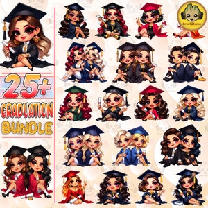 25+ Para Mi Familia Chicano Png Bundle, Graduation Chibi Style Png, Educated Latina Girls Png, Cholo La Graduada Png, Chibi Cute Girls Png