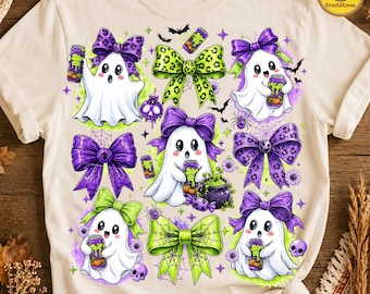 Witch’s Brew Ghost PNG, Kawaii Coquette Halloween Design, Cute Soda Can Drink Graphic, Little Ghost Fall Shirt PNG, Funny Spooky