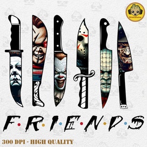 Freunde Messer Horrorfilm Png, Filmmörder Png, Gruseliger Halloween Png, Horror Freund Png, Halloween Vibes Png, Retro Halloween Png