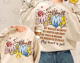 Retro Softball Mama Png, Softball Coquette Bow Png, Softball Mom Png, Softball Season Png, Game Day Sublimation, Gift For Sports Mama Png