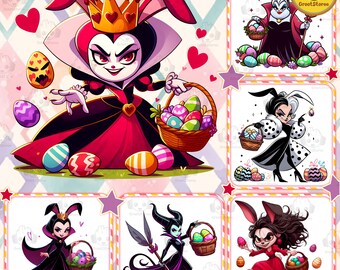 Horror Easter Png Bundle, Prepare to Dye Killer Easter Chibi Png Bundle ...