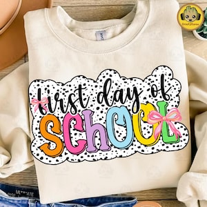 Coquette First Day Of School Png, Back To School Png, Teacher PNG, Preppy Back To School Png, School Png, First Day Of School Shirt Png