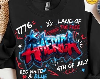 Grafiti americano (Png), camiseta del 4 de julio (Png), diseño de camiseta para niño estadounidense, camiseta americana (Png), camiseta patriótica (Png), camiseta de la independencia (Png)