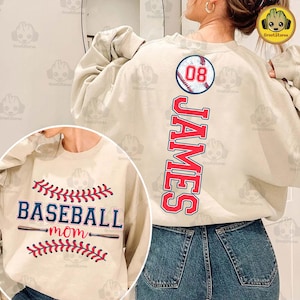 Custom Baseball Mama Png, Baseball Mom Shirt With Kids Name & Jersey Number Png, Game Day Png, Baseball Season Png, Baseball Coquette