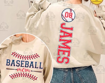 Custom Baseball Mama Png, Baseball Mom Shirt With Kids Name & Jersey Number Png, Game Day Png, Baseball Season Png, Baseball Coquette