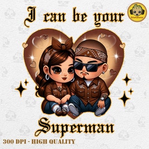 I Can Be Your Man Png, Spanish Pink Chola Valentine Design, Spanish Couple Valentine Png, Valentines Chicano Png, Digital Download