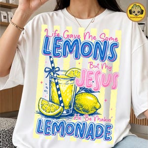 Immagine PNG divertente di Gesù limonata, design umoristico cristiano per magliette, immagine PNG con citazione di fede per sublimazione, file digitale religioso di tendenza