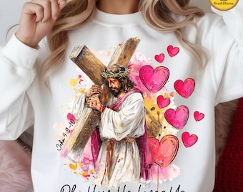Christian Valentine Png, Loved Before Love Valentines Day Png, Glitter Jesus Valentine Png, Bible Verse Png, Valentine Heart Png