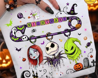 Welcome To Our Nightmare PNG, Retro Halloween Shirt Design, Spooky Horror Characters Graphic, Creepy Fall Sublimation, Digital Download