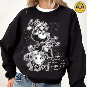 Retro Christmas Green Mean Guy PNG, Trendy Holiday Characters Shirt Design, Preppy Green Cartoon Friends Png, Funny Xmas Thief PNG