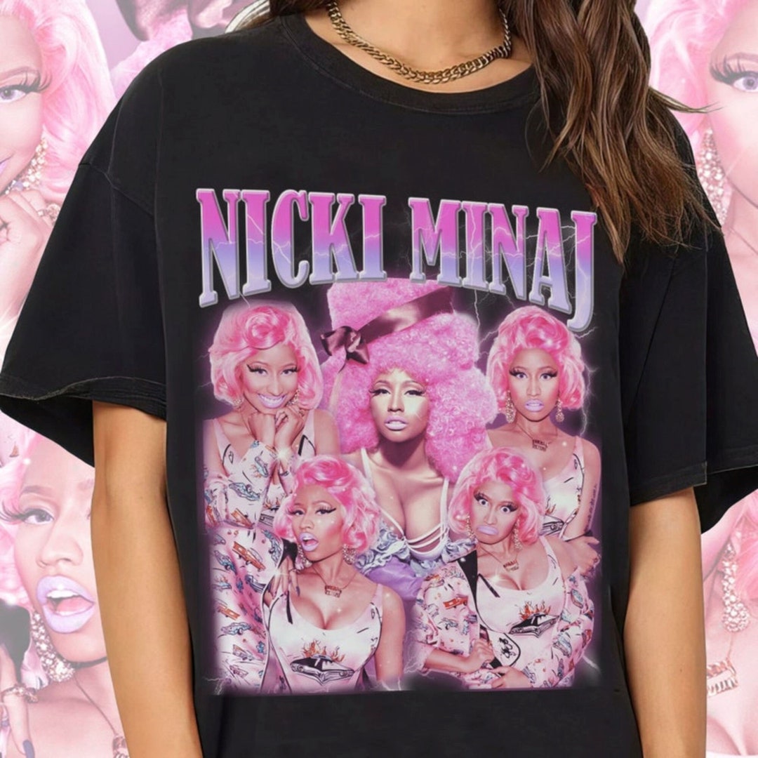 Nicki Minaj Rapper Vintage 90s Bootleg Graphic Tshirt Nicki Etsy