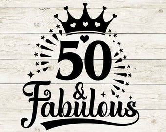 50 en fantastische svg, 50e verjaardag svg, 50 verjaardag svg, 50e svg, 1973 svg, 50 verjaardag shirt, 50 dagen svg, cricut, gesneden bestand, clipart, png.