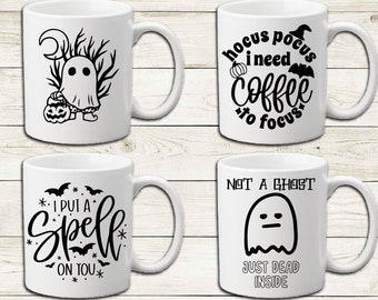 taza de halloween svg, taza de halloween, halloween svg, halloween png, vaso de halloween, decoración de halloween, tazas de moda, cricut, archivo de corte, calcomanía.
