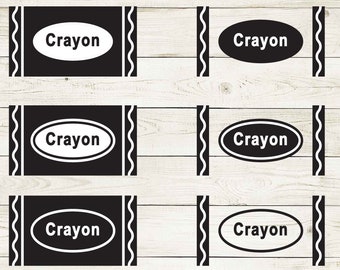 Crayon SVG Bundle | Wrapper, Costume, Halloween Designs | Cut Files for Crayon Shirts | Printable Vector for Cricut & Silhouette | cut file