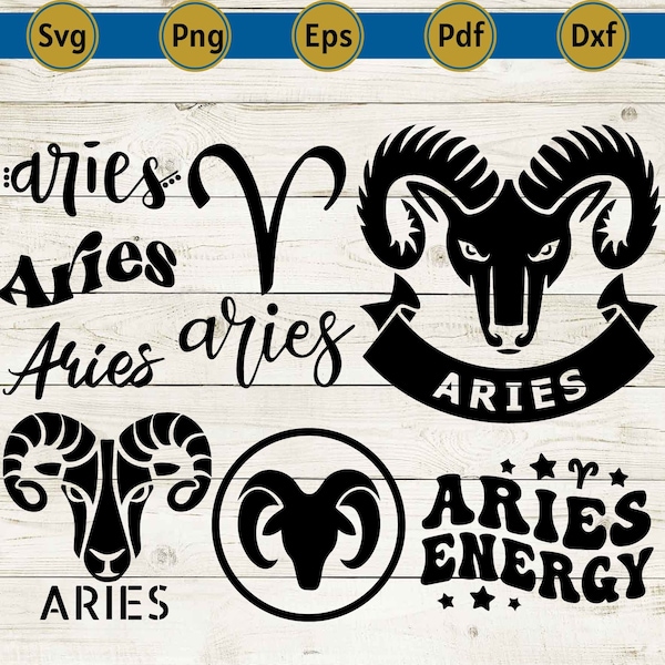 Aries Zodiac Sign SVG - High-Quality SVG for Aries Memorabilia and Gifts - Aries Outline SVG - High - Quality svg for Aries  Gifts - cricut