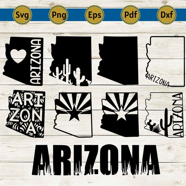 Arizona SVG - Perfect for DIY Arizona - Arizona Outline SVG - Customizable svg for Personalized Arizona Gifts - cricut - cut file - decal