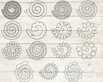 rolled flower svg, rolled flower template, rolled paper flower svg, paper flower svg, flower roll svg, rolled paper flower svg, cricut, cut.