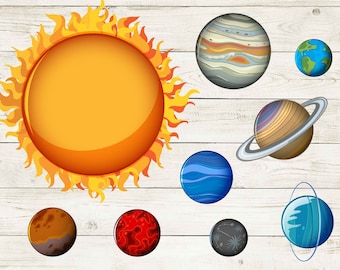 solar system svg, solar system png, galaxy svg, sunburst, planet svg, earth svg, outer space svg, sun moon clipart, cricut png dxf pdf