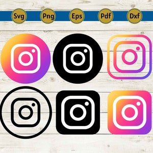 instagram logo svg, instagram svg, instagram png,  instagram clipart, instagram sticker,  social media sign, cricut cut png sublimation dxf.