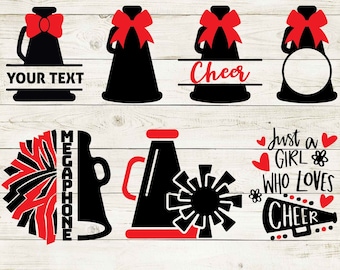 megafono cheerleader svg, megafono svg, cheerleader svg, pompon svg, megafono png, cheerleading svg, cheerleader svg, cricut, file di taglio, sublimazione.