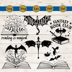 Vierte Flügel geschnitten Datei, Vierte Flügel Png, vierte Flügel Shirt, Drachenflügel, Fantasy Buch Png, Stadt des Sternenlichts svg, Cricut Schnitt dxf