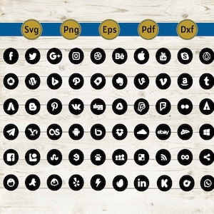 social media svg, instagram svg, social media sign, tik tok svg, instagram logo svg, youtube svg, social media kit, cricut, cut file, dxf.