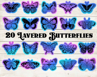 layered Butterfly SVG, Butterfly Bundle SVG Files, Butterfly SVG Layered, Butterfly Files for Cricut, Butterfly Clipart, Butterflies Svg.