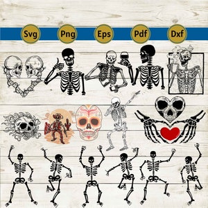 Dancing Skeleton svg, dancing skeleton png, scream svg, ghostface svg, skull svg, skeleton hands svg, mystical svg, cricut, cut file, dxf.