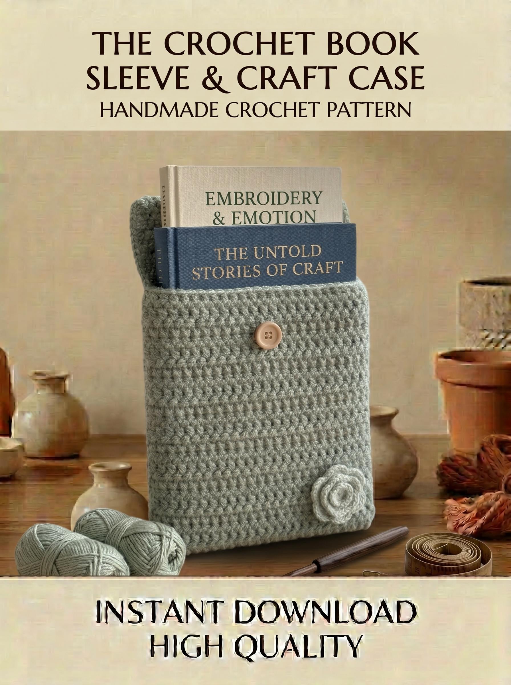 40 Book Sleeve Crochet Patterns for Stylish, Protective Handmade Reading Accessories 3 Crochet Book Sleeve