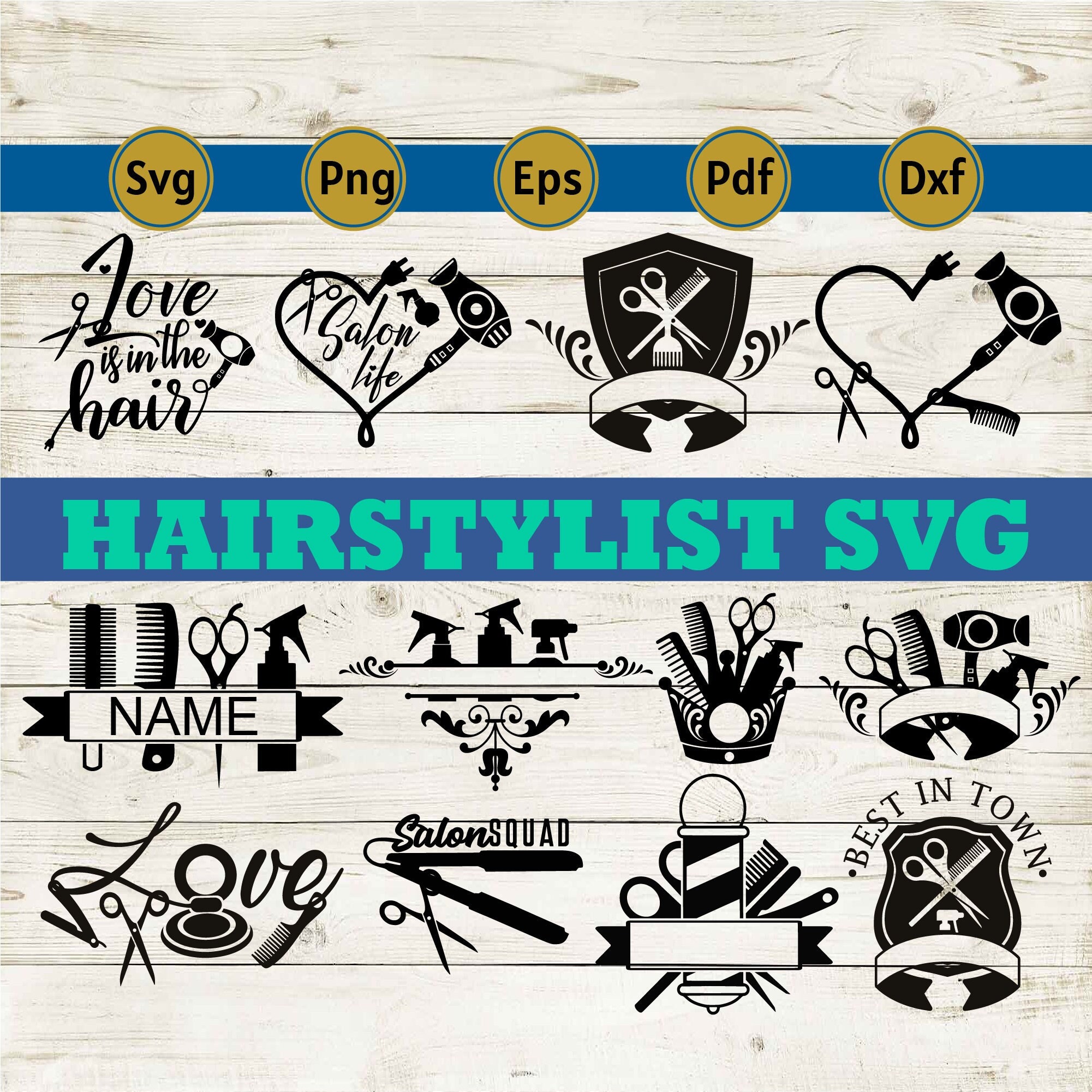 Hair stylist svg cosmetology svg hair dresser svg hairstylist png