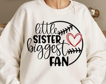 hermana del béisbol SVG, hermana del béisbol png, béisbol SVG, hermana del béisbol, béisbol PNG, amante del béisbol SVG, hermana mayor SVG, cricut, archivo de corte.