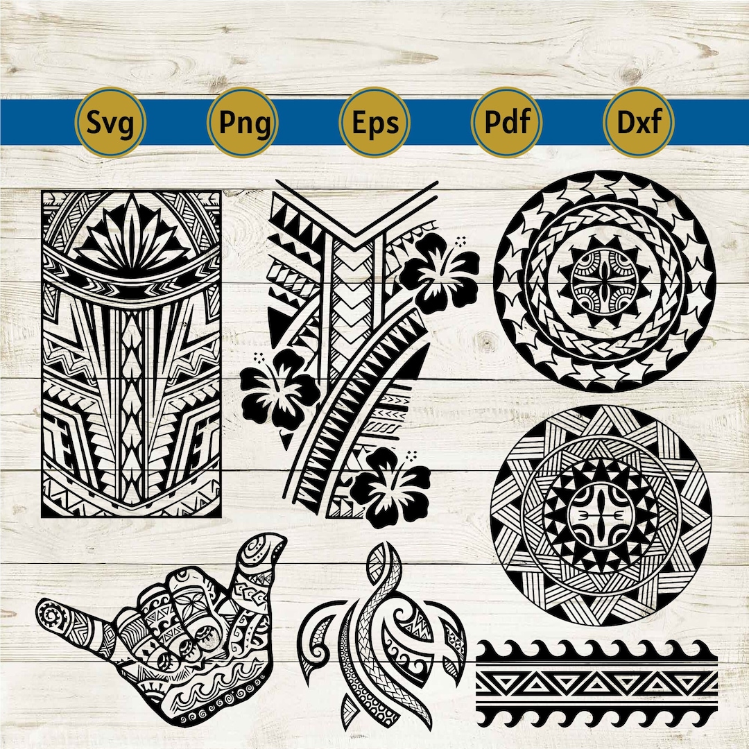 Polynesian Tribal Svg, Polynesian Design, Samoan Tribal, Polynesian ...