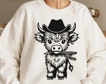 Highland Cow, Baby Cow Svg, Cow Head Svg, Highland Cow Clipart, Highland Heifer Svg, Cow Face Svg, Floral Cow Svg, Cute Highland Cow