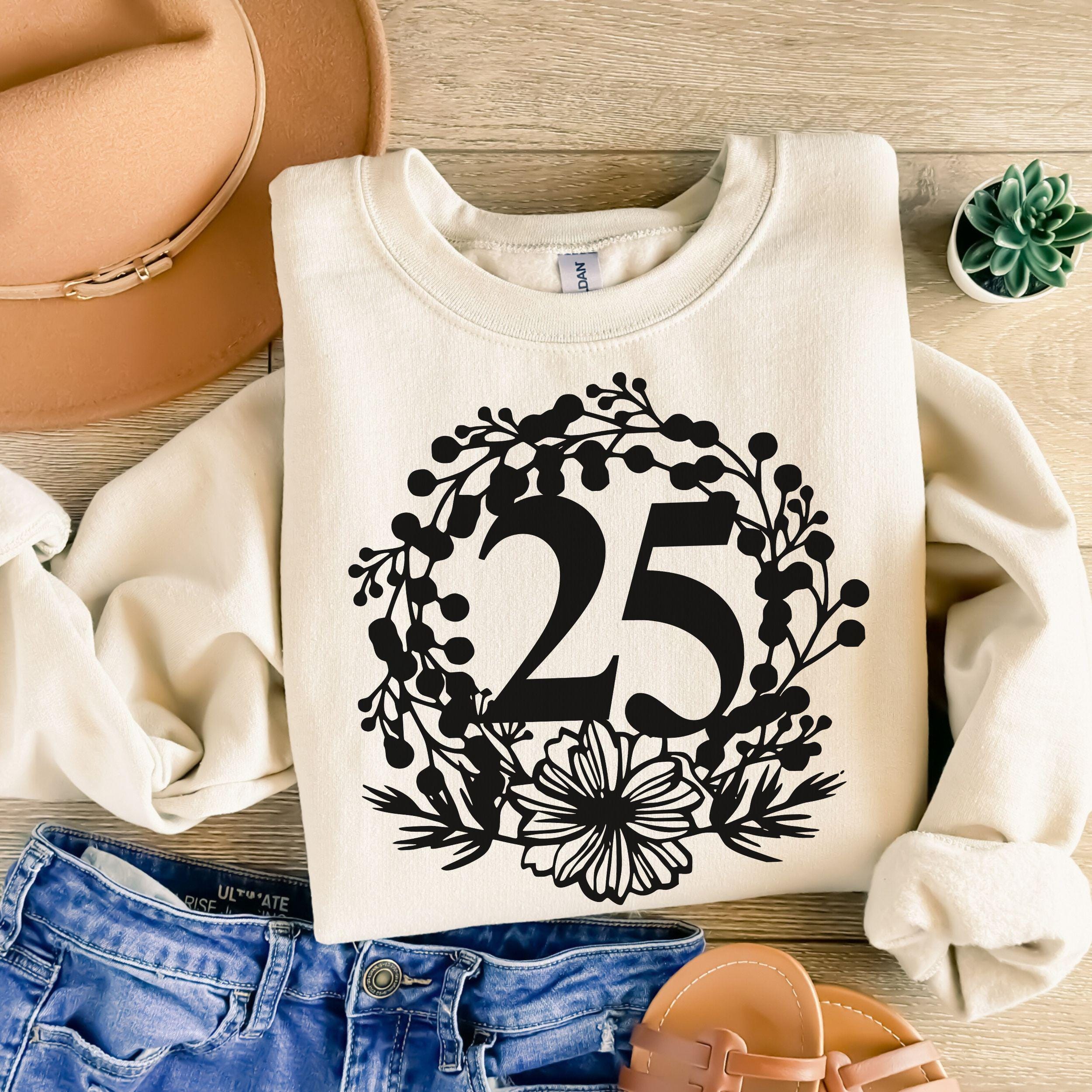 25th Anniversary Svg, 25 Year Anniversary, 25th Birthday Svg, Happy ...